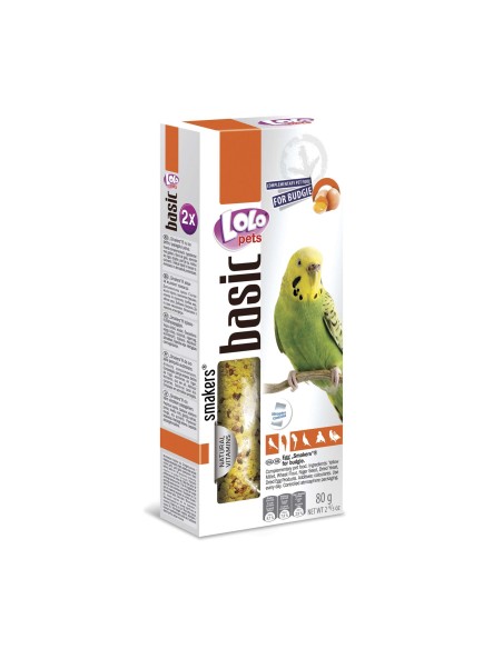 LOLO 2 Bar Huevos 80G Periquitos alimento complementario