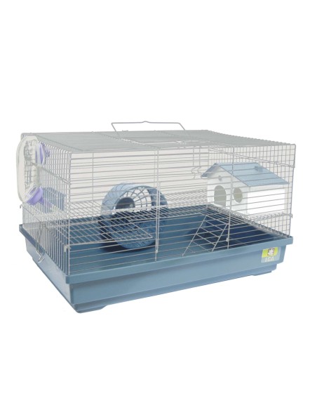 Jaula FancyB Blanco Azul para Aves y Mascotas en Endanea Mascotas