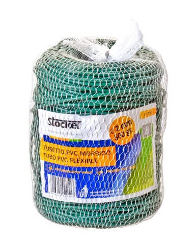 Macarrón PVC Flexible 2mm 90m Stocker  Ataduras Seguras para Jardinería

