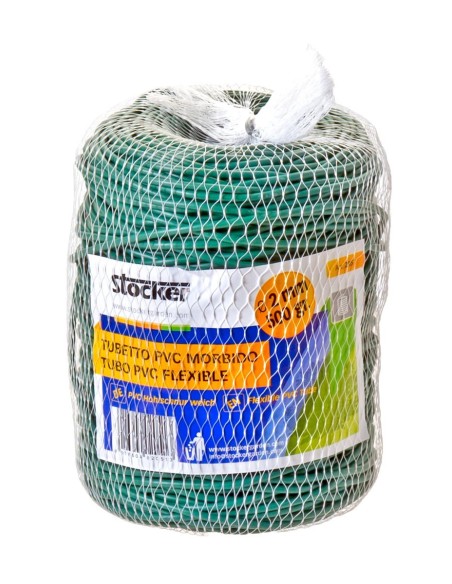 Macarrón PVC Flexible 2mm 90m Stocker  Ataduras Seguras para Jardinería

