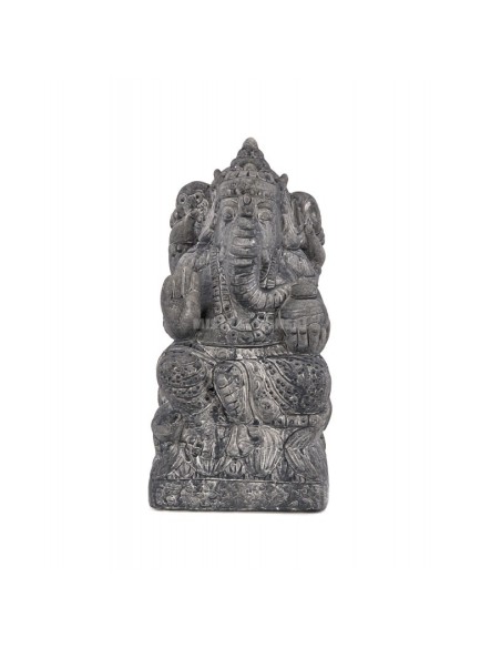 Figura de cerámica Ganesha 12x13x26 cm decoración jardín y hogar