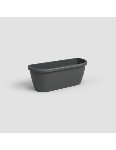 Jardinera Algarve pared 40 cm antracita maceta moderna resistente