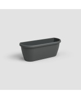 Jardinera Algarve pared 40 cm antracita maceta moderna resistente