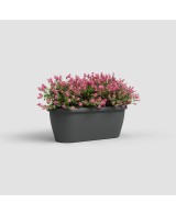 Jardinera Algarve pared 40 cm antracita maceta moderna resistente