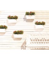 Jardinera Algarve pared 40 cm antracita maceta moderna resistente