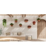 Jardinera Algarve pared 40 cm antracita maceta moderna resistente