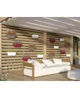Jardinera Algarve pared 40 cm terracota maceta vertical resistente