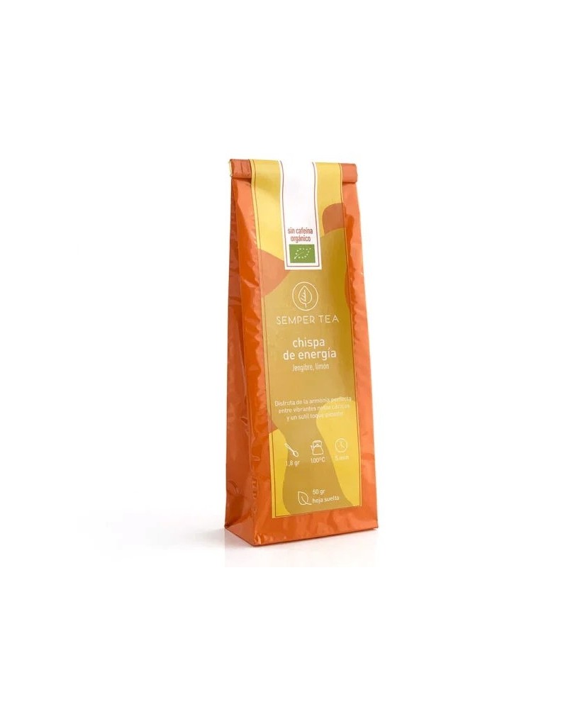 INFUSION SEMPER TEA TE JENGIBRE LIMON VERDE HOJA BOLSA KRAFT 250 G