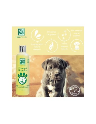 Champú Germen de Trigo para Cachorros 1L  Suave, Nutritivo y Brillante | Endanea Mascotas