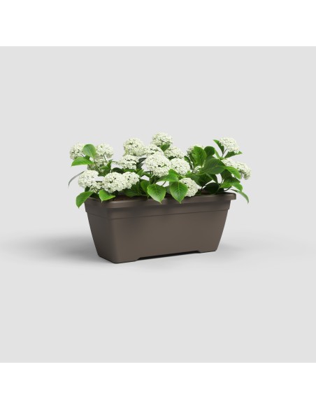 Jardinera Venezia 40cm Bronce  Maceta elegante y resistente para interiores y exteriores