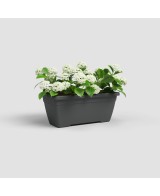 Jardinera Venezia 60 cm Antracita - Maceta grande para interiores y exteriores
