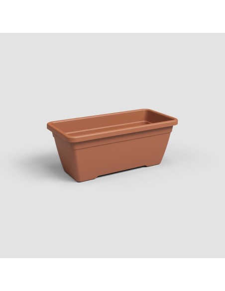 Jardinera Venezia 60 cm Terracota - Maceta para Plantas Medianas y Grandes, Resistente y con Buen Drenaje