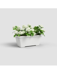 Jardinera Venezia 80 cm Blanco | Elegante y Resistente para Plantas Medianas y Grandes 2