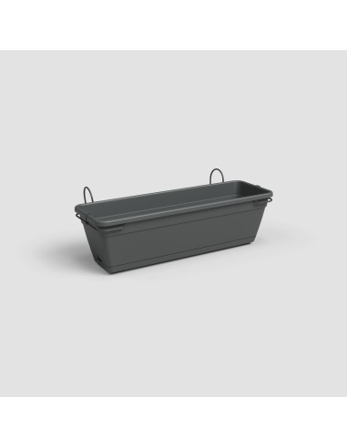 Jardinera Venezia Balcon RA Kit 40 cm Antracita - Maceta Compacta para Balcones y Terrazas