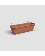 Jardinera Venezia Balcon RA Kit 60 cm Terracota - Maceta Grande y Elegante para Balcones y Terrazas