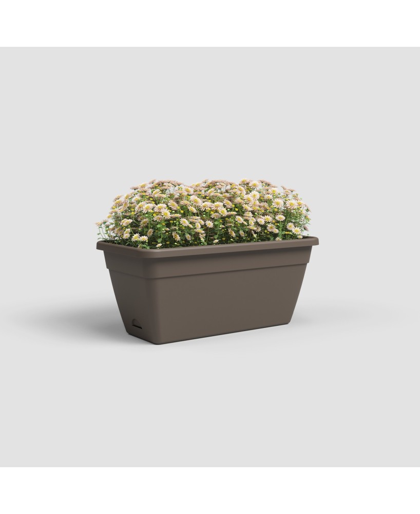 Jardinera Venezia RA 50 cm Bronce | Maceta Elegante para Balcones y Terrazas | Endanea Mascotas