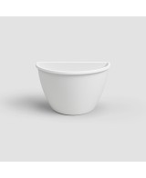 Maceta Algarve Pared 30cm Blanco - Decoración Funcional para Jardines Verticales y Terrazas