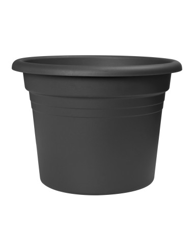 Macetero Cilindro 30cm Antracita | Maceta Moderna para Interior y Exterior | Endanea Garden

