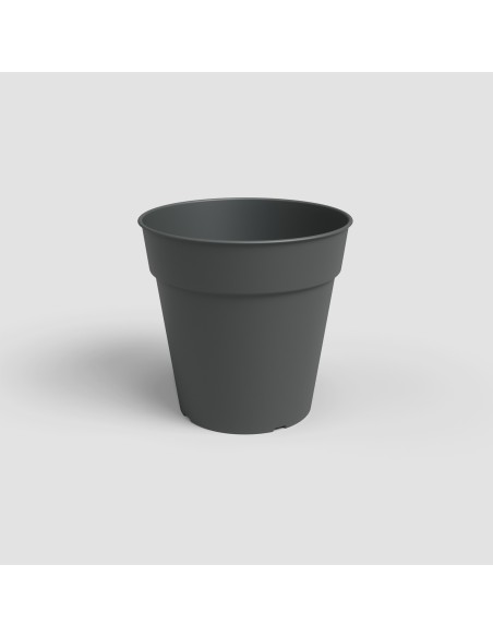 Maceta Madagascar 19 cm Antracita para Producción y Trasplante de Plantas
