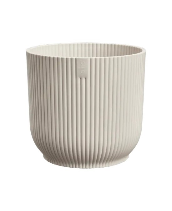 MACETA VIBES FOLD REDONDA MINI 9CM BLANCO LINO
