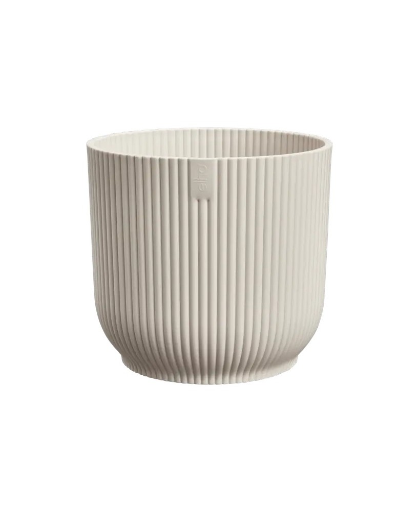 MACETA VIBES FOLD REDONDA MINI 9CM BLANCO LINO