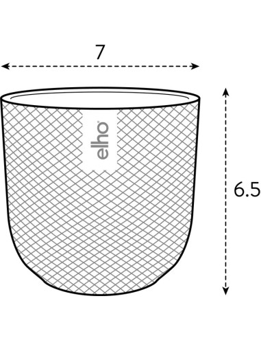 MACETA JAZZ REDONDA MINI 7CM AMARILLO AMBAR