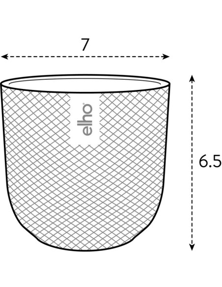 MACETA JAZZ REDONDA MINI 7CM BLANCO SEDA