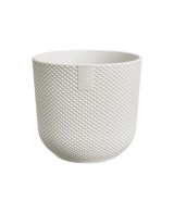 MACETA JAZZ REDONDA MINI 11CM BLANCA