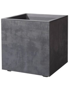 MACETA CUBO MILLENIUM RA 49CM ANTRACITA