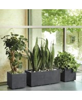 MACETA CUBO MILLENIUM RA 49CM ANTRACITA