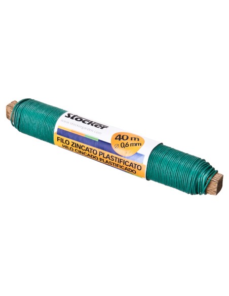 Hilo Galvanizado Stocker 0.6mm x 40m | Resistente y Versátil para Jardinería

