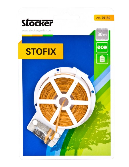 Cinta Plana Biodegradable 30m Stocker  Ataduras Jardinería Ecológicas

