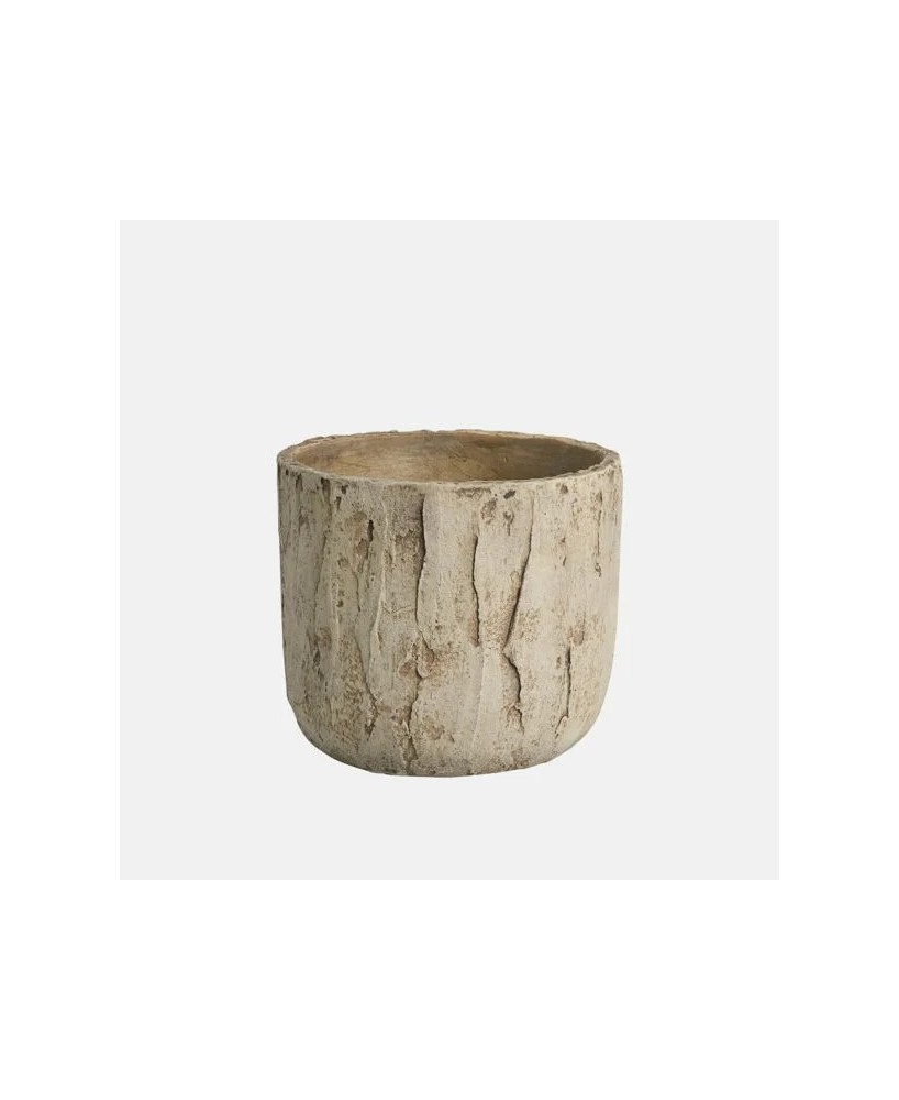 MACETA DUBLIN 14X13CM CREMA