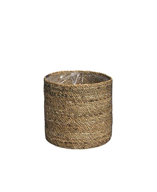 MIMBRE CILINDRO COS MAXI 25X25CM NATURAL-NEGRO