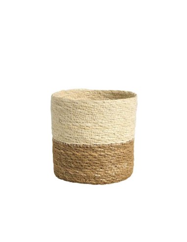BASKET CEVINA 20X20 CM NATURAL/BLANCO