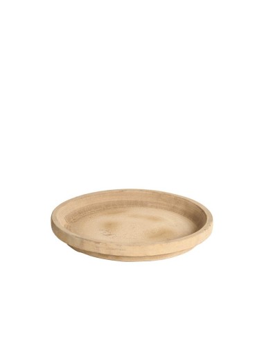 PLATO REDONDO DELTA 25X3CM  ANTIC TERRACOTA
