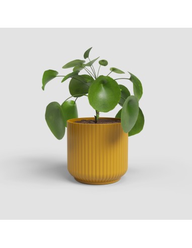 MACETA LUNA 19CM MA AMARILLO