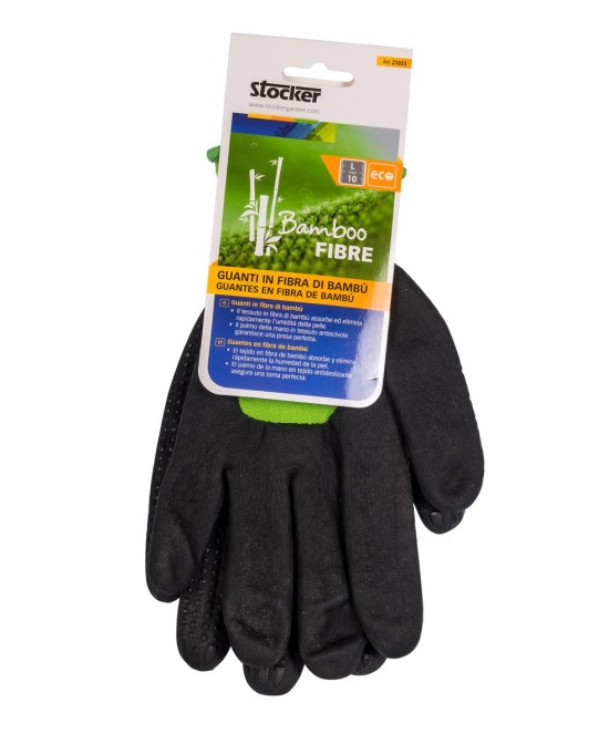 GUANTE FIBRA BAMBU REFORZADO T/8 S STOCKER