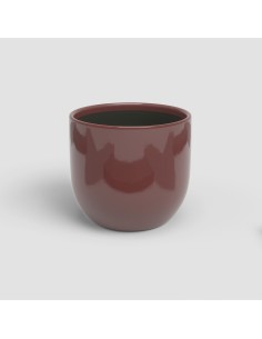MACETA ARCADIA 17CM VD ROJO OSCURO