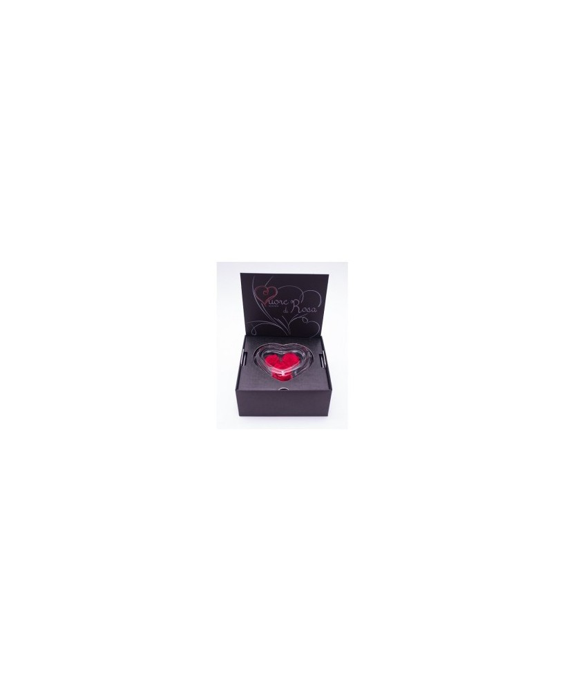 CUORE DI ROSA 8CM 3 ROSE PRECIOUS ROJA