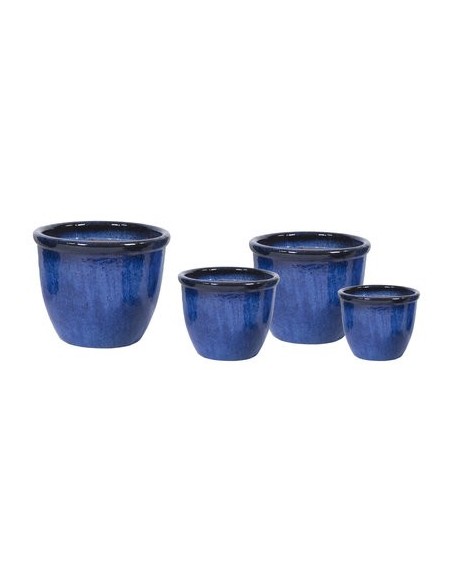 VASO ESMALTADO  AZUL D30X25