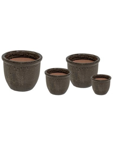 VASO FALLING MARRON D39H30