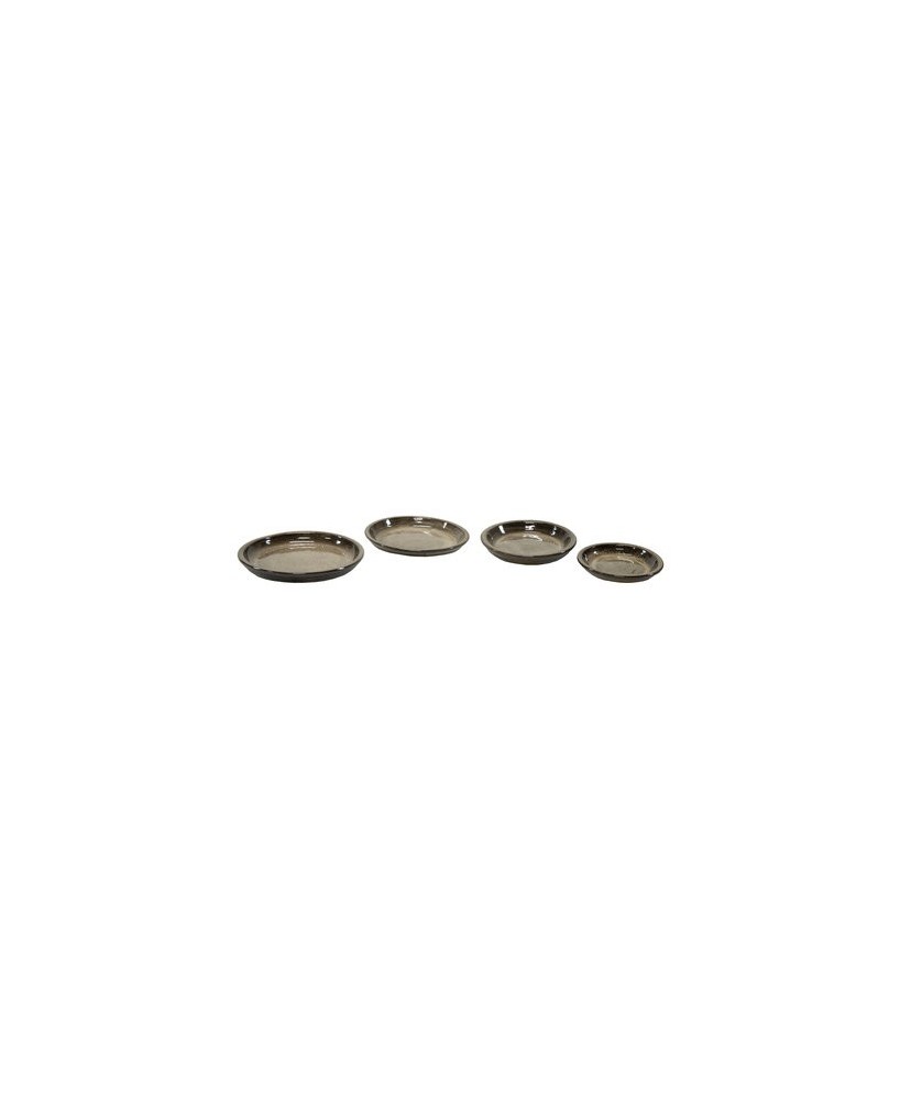 PLATO ESMALTADO D45 H5.5 FALLING  MARRON