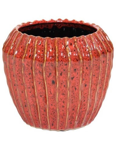 CONE POT RUBY  D14H12