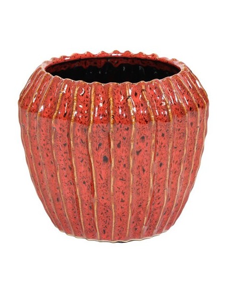 CONE POT RUBY  D14H12