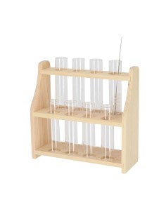 Soporte para Tubos de Ensayo L 24,3x8,5x24,10 cm Resistente y Compacto