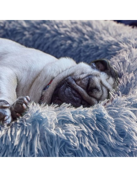 CUNA FUR REDONDA 70X70X20 AZUL