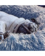CUNA FUR REDONDA 70X70X20 AZUL