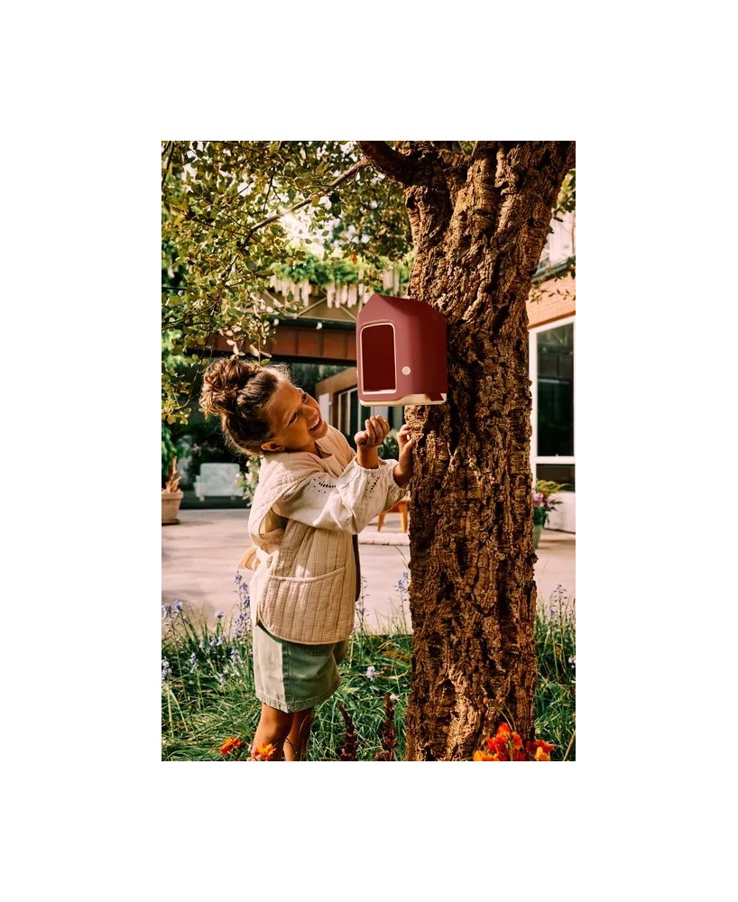 COMEDERO PARA PAJAROS COSY 18CM ROJO TOSCANA