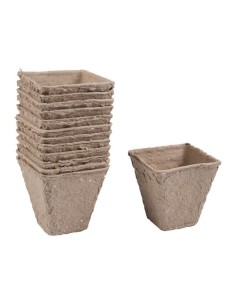 MACETA TURBA CUADRADA 8CM